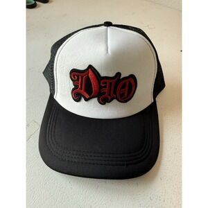 Dio Foam Trucker Hat Adjustable Heat Pressed Patch 80's Rock